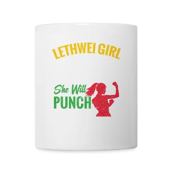 Lethwei Mädchen, Sie Ist Schönheit, Sie Ist Gnade, - Tasse - Weiß - Vorne