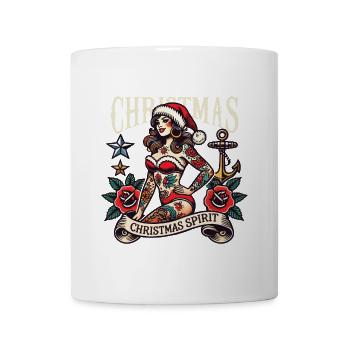 Christmas Spirit Streetwear Tattoo Ästhetik - Tasse - Weiß - Vorne