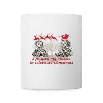 Style Kawaii de Noël animé - Mug blanc - blanc - Devant