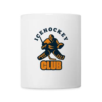 Logo du club de hockey sur glace imprimé - Mug blanc - blanc - Devant