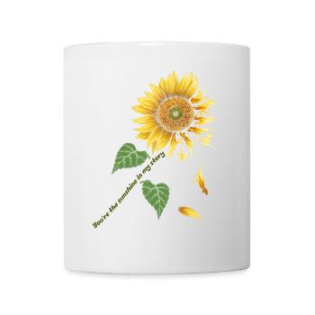My Sunshine, Sunflower, Dino, Love - Mug - white - Front