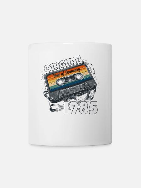 40th Birthday Vintage January 1985 Cassette 85 - Mug - white