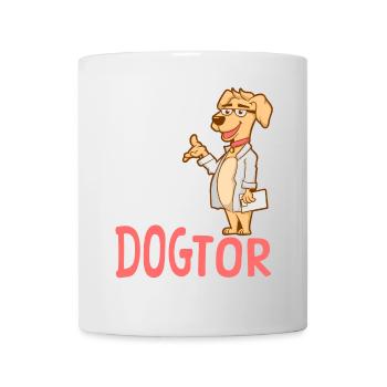 Vertrauen Sie Mir Ich Bin Ein Dogtor lustiger Hund - Tasse - Weiß - Vorne