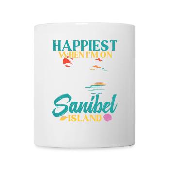 Happiest when I'm on Sanibel Island - Mug - white - Front