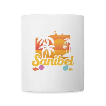 Gardez un œil sur l’île de Sanibel, vous voilà - Mug blanc - blanc - Devant
