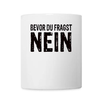 Funny No Motif – Funny Statement Outfit - Mug - white - Front