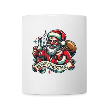 Tattoo Style Christmas Merry Christmas Aesthetic - Mug - white - Front