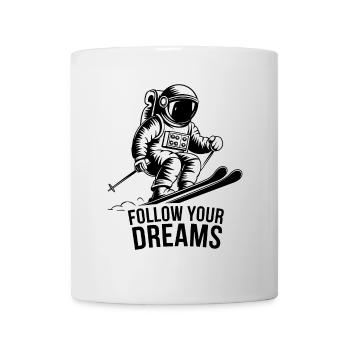 Astronaut Skier Skiing - Mug - white - Front