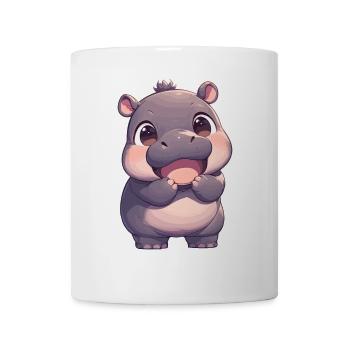 Nilpferd Flußpferd - Tasse - Weiß - Vorne