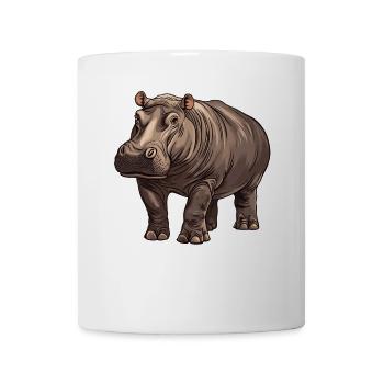 Nilpferd Flußpferd - Tasse - Weiß - Vorne