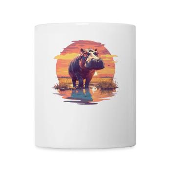 Nilpferd Flußpferd - Tasse - Weiß - Vorne