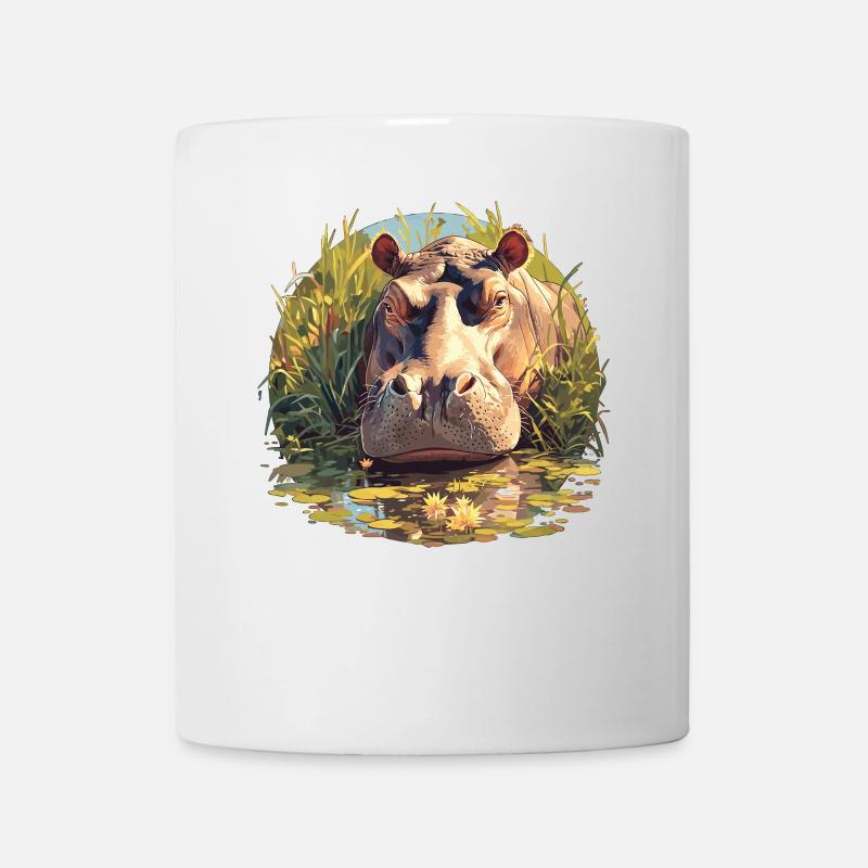 Nilpferd Flußpferd - Tasse - Weiß