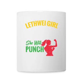 Lethwei Mädchen, Sie Ist Schönheit, Sie Ist Gnade, - Tasse - Weiß - Vorne