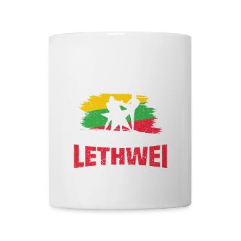 Leg Dich Nie Mit Mir An, Ich Kenne Lethwei - Tasse - Weiß - Vorne