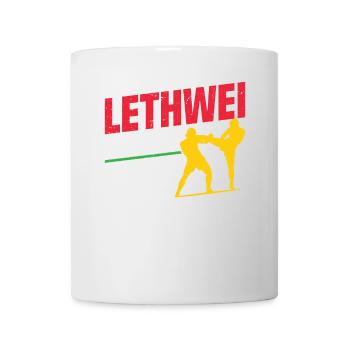 Lethwei Ist Kein Sport, Sondern Ein Lebensstil - Tasse - Weiß - Vorne