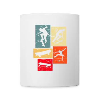 Skateboarding Retro - Tasse - Weiß - Vorne