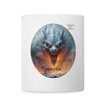 majestic mythical dragon WING OF FIRES LEGEND - Mug - white - Front