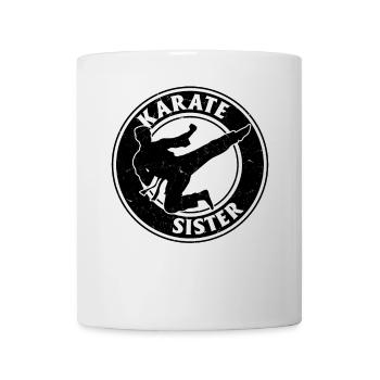 Karaté Sœur Karaté Combat Sœur - Mug blanc - blanc - Devant
