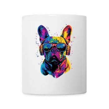 Bouledogue français motif chien dogue allemand Frenchie - Mug blanc - blanc - Devant