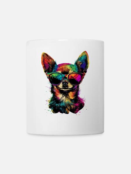 Chihuahua Hunde Frauchen Ich Liebe Süße Chihuahuas - Tasse - Weiß