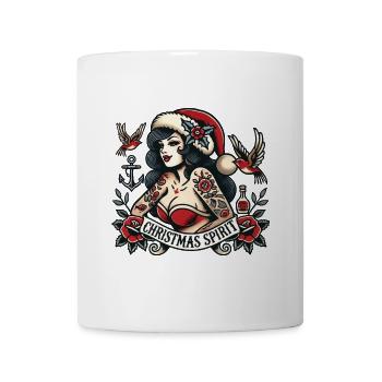 Weihnachtlicher Streetwear Tattoo Ästhetik - Tasse - Weiß - Vorne