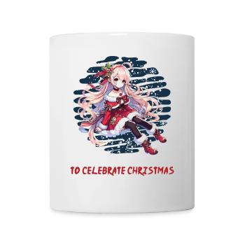 Anime Pause Für Weihnachtsfreude - Tasse - Weiß - Vorne
