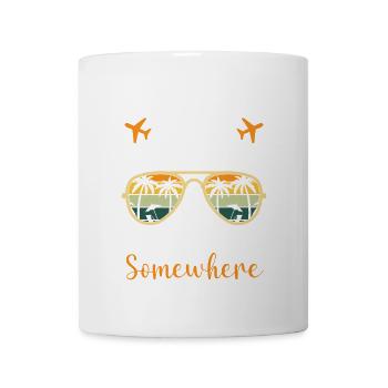 Mode sabbatique activé : prochain arrêt quelque part - Mug blanc - blanc - Devant