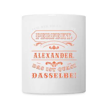 Funny ALEXANDER for Name Day with Name Name - Mug - white - Front