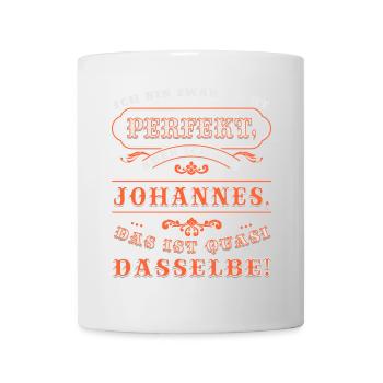JOHANNES drôles pour la Journée du Nom avec Nom Nom - Mug blanc - blanc - Devant