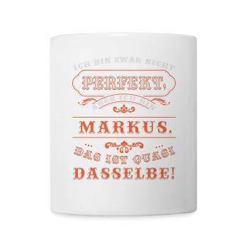 Funny MARKUS for Name Day with Name Name - Mug - white - Front