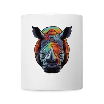 Nashorn Portrait - Tasse - Weiß - Vorne