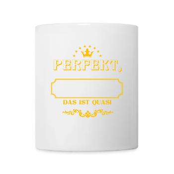 Lustiges PATRICK zum Namenstag mit Name Namens - Tasse - Weiß - Vorne