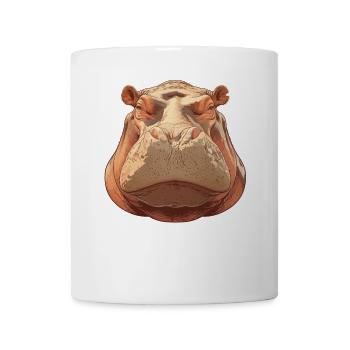 Nilpferd Flußpferd - Tasse - Weiß - Vorne
