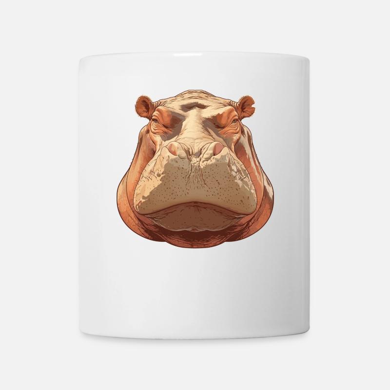 Nilpferd Flußpferd - Tasse - Weiß