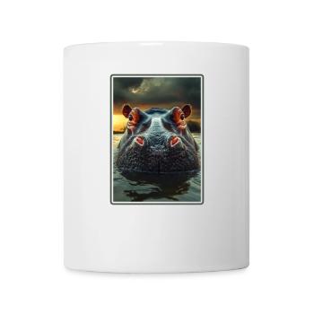 Nilpferd Flußpferd - Tasse - Weiß - Vorne
