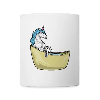 Unicorn Bathing Bathtub - Mug - white - Front