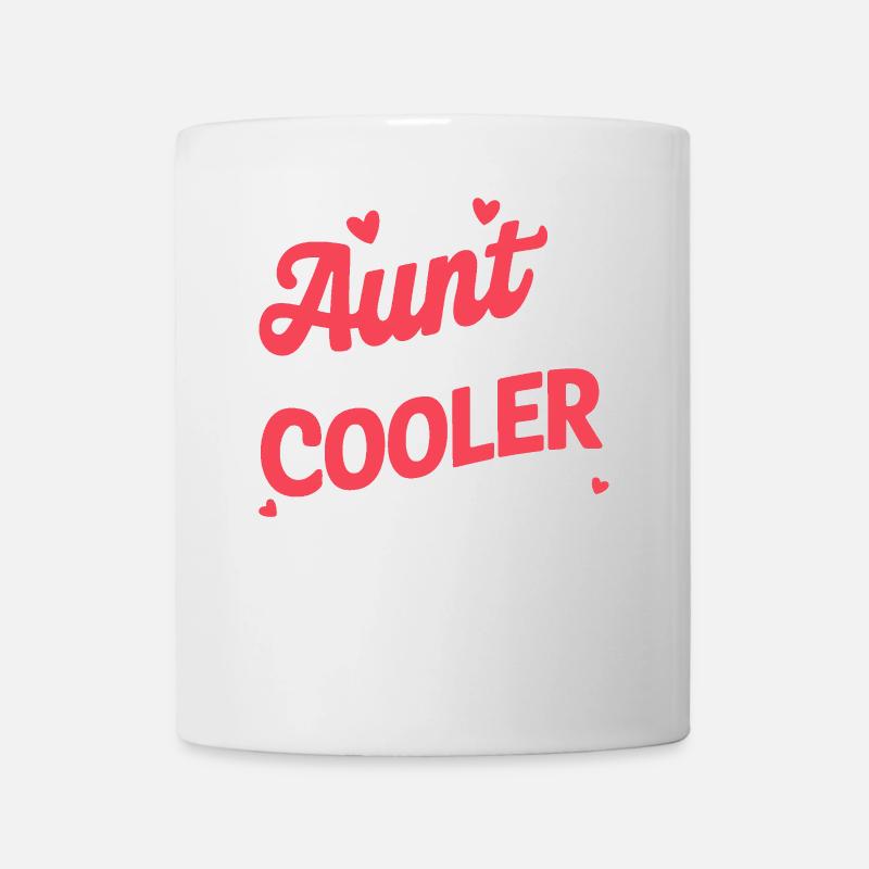 Ma tante est définitivement plus cool que les cadeaux de mon père - Mug blanc - blanc