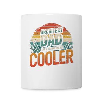 Architect Dad Like a Regular Dad But Cooler Retro - Mug - white - Front