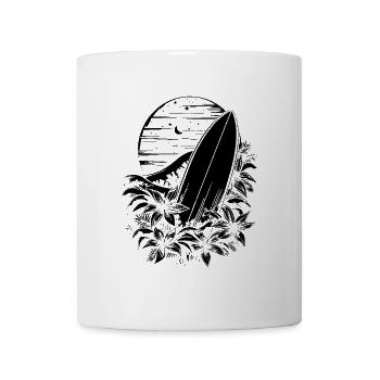 Surfboard Cartoon Look - Mug - white - Front