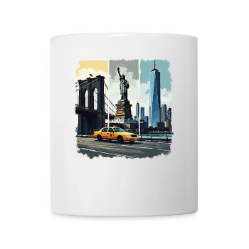 New York City Skyline Design – Urban Style Fashion - Mug - white - Front