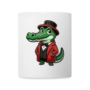 Crocodile Russe en Russe Crocodiles Russes - Mug blanc - blanc - Devant