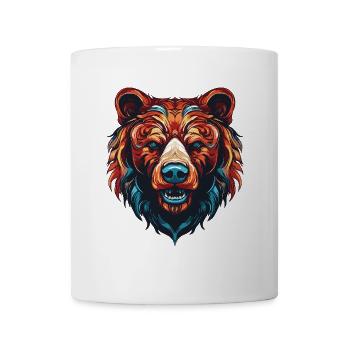 Bär Porträt - Tasse - Weiß - Vorne