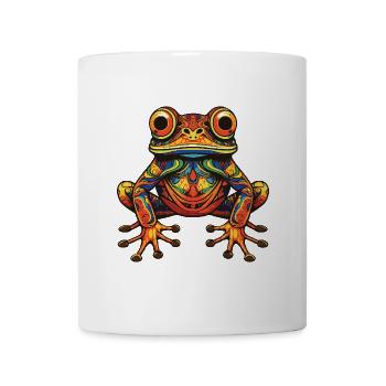 Frosch Porträt - Tasse - Weiß - Vorne