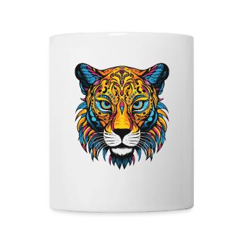 Portrait de guépard - Mug blanc - blanc - Devant