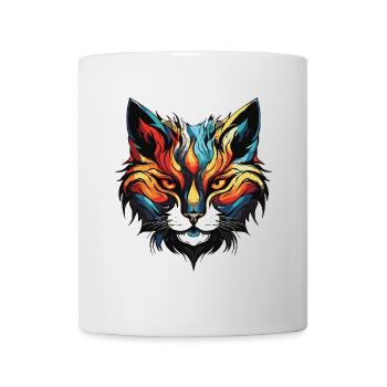 Cat Portrait Head - Mug - white - Front
