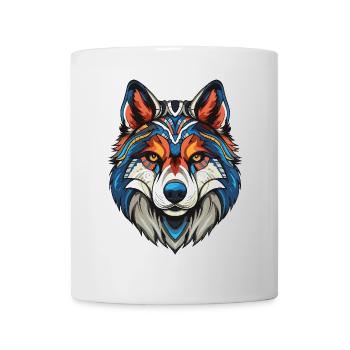 Portrait de chien husky - Mug blanc - blanc - Devant