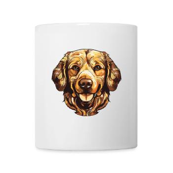 Portrait de chien Golden Retriever - Mug blanc - blanc - Devant