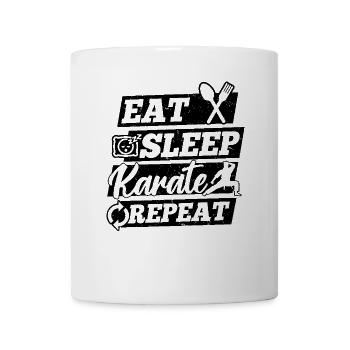 Eat Sleep Karate Repeat - Karate Fighter Karate - Mug - white - Front
