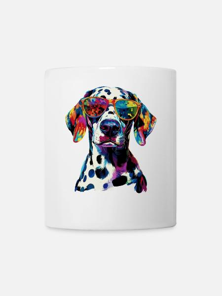 Dalmatiner Hunde Liebhaber Ich Liebe Dalmatiner - Tasse - Weiß