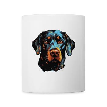 Portrait de chien labrador - Mug blanc - blanc - Devant